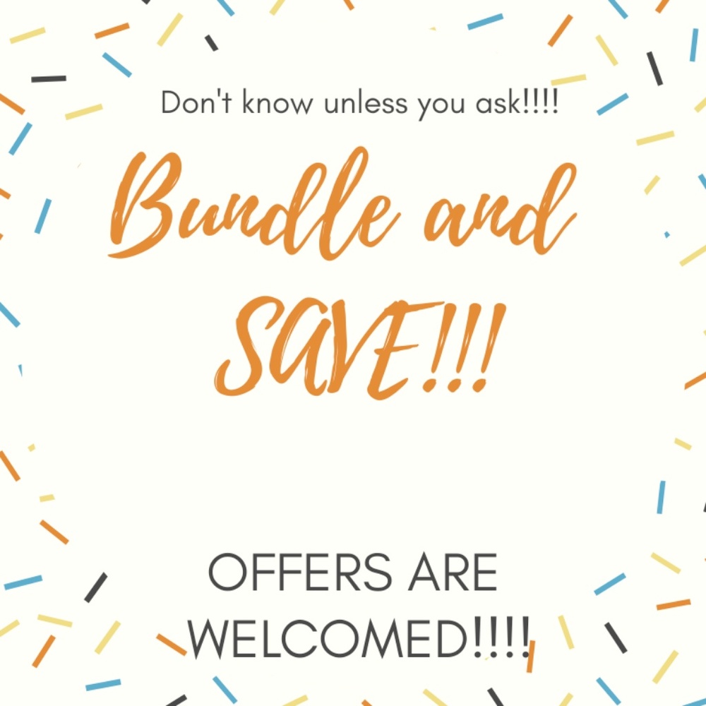 Bundle and save!!!! All closet 💯 Authentic items